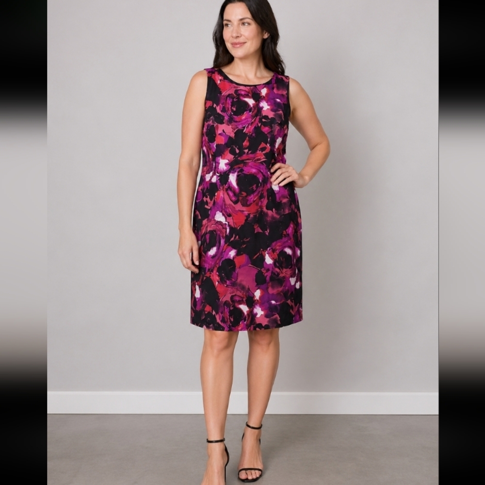 KASPER Sleeveless Floral Dress 12